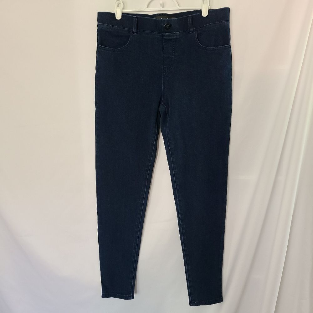Betabrand Straight Leg 4 Pocket Yoga Denim Pants Sz M